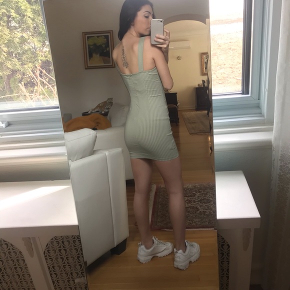 NWT bodycon pinstriped dress - Picture 2 of 3